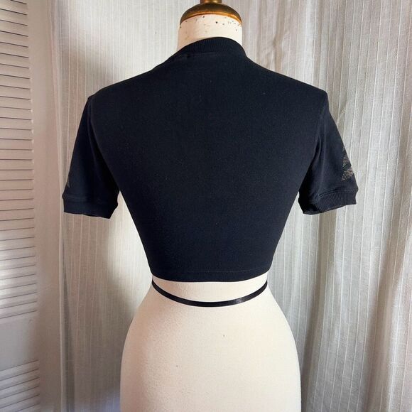 Jacques Morét | Women’s | Tops | S | Y2k Black Racer Glow in the Dark Crop Top - Picture 4 of 5